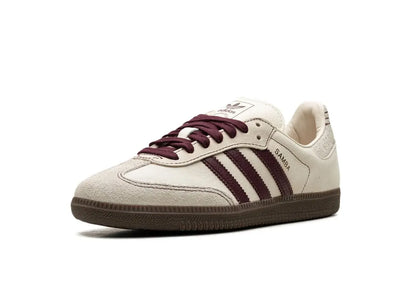 adidas Samba OG Wonder White Maroon (Women's)