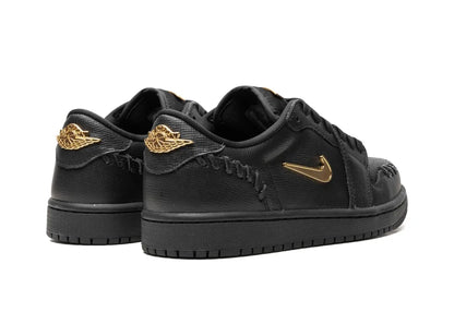 Jordan 1 Low Method of Make Black Metallic Gold (Women's)