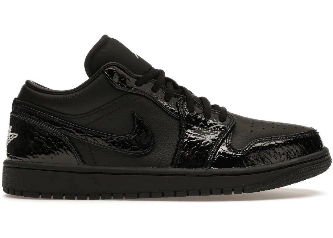 Jordan 1 Low SE Patent Elephant Black (Women's)