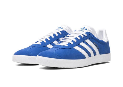 Adidas Gazelle Blue Cloud White Gold Metallic - PLUGSNEAKRS