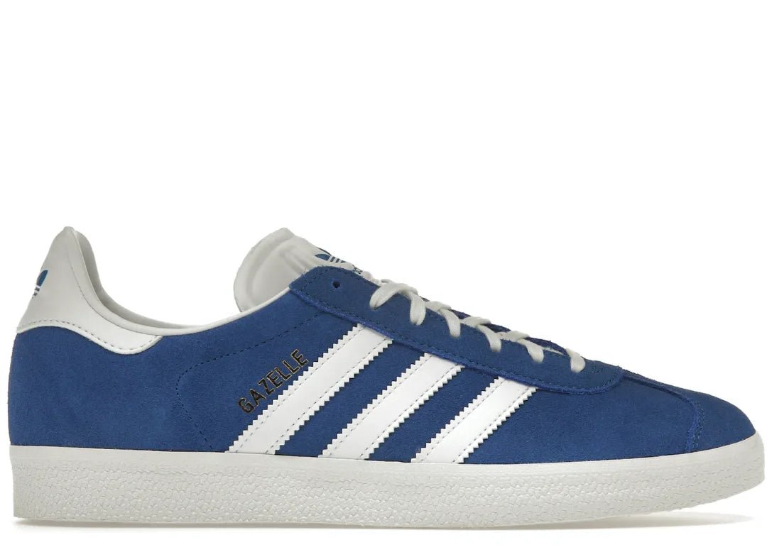 Adidas Gazelle Blue Cloud White Gold Metallic - PLUGSNEAKRS