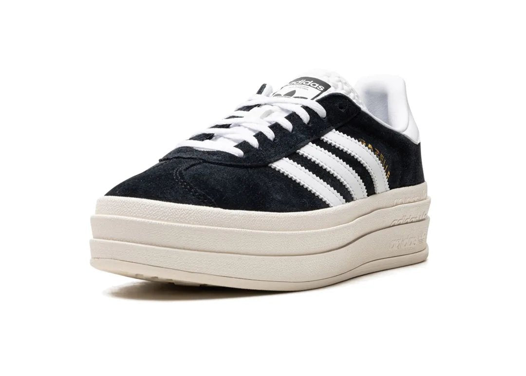 Adidas Gazelle Bold Core Black White - PLUGSNEAKRS