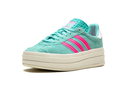 Adidas Gazelle Bold Flash Aqua Lucid Pink - PLUGSNEAKRS