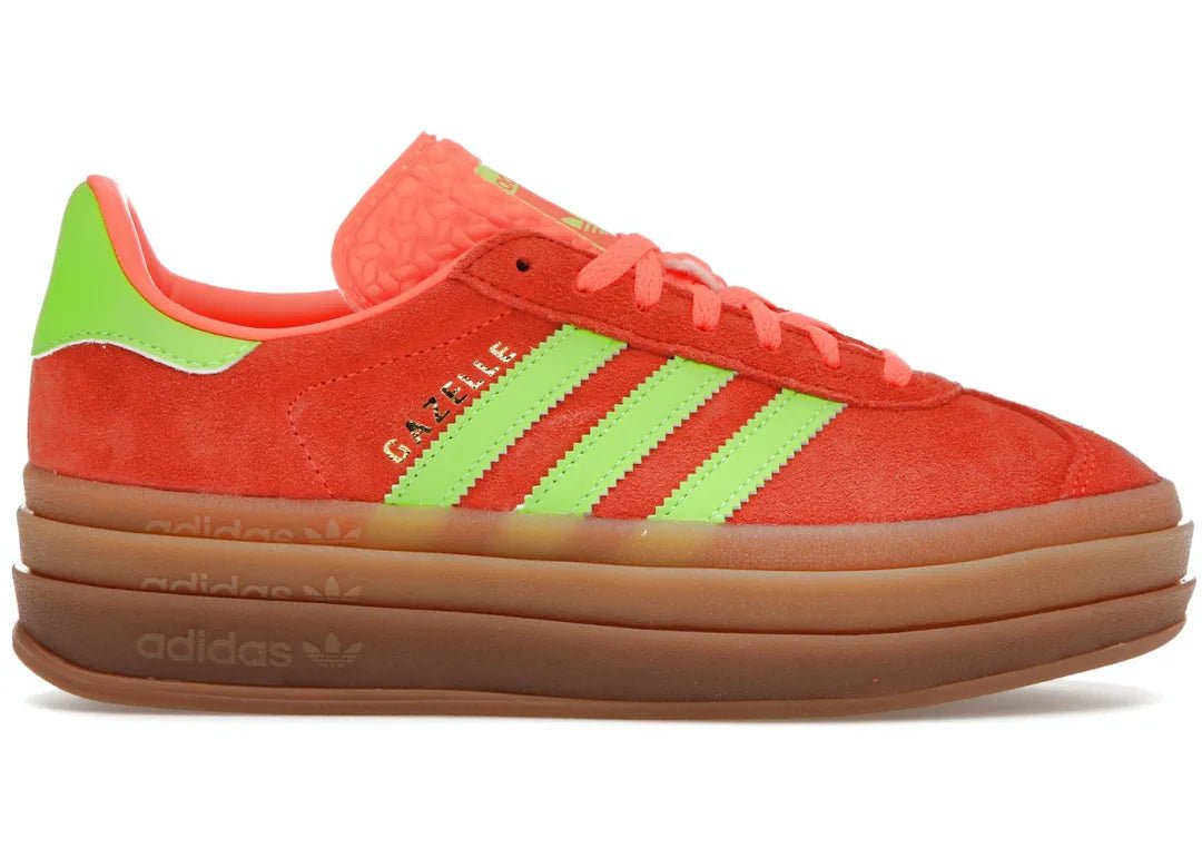 Adidas Gazelle Bold Solar Orange Solar Green - PLUGSNEAKRS