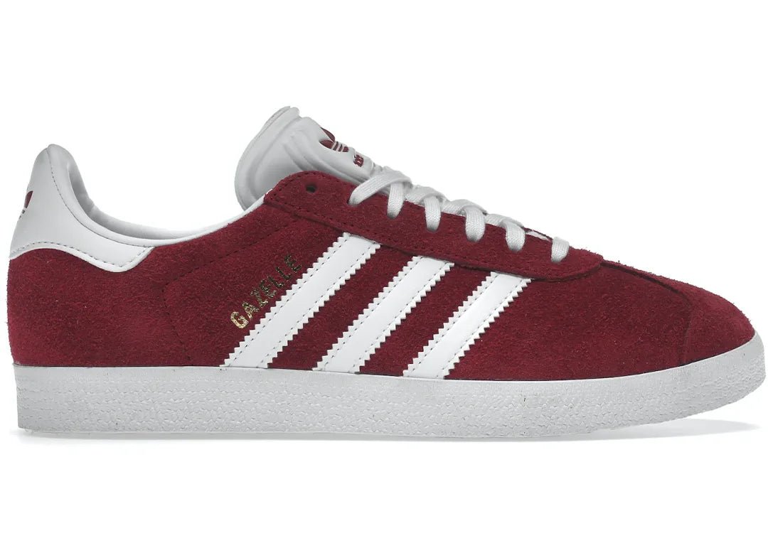 Adidas Gazelle Collegiate Burgundy White - PLUGSNEAKRS