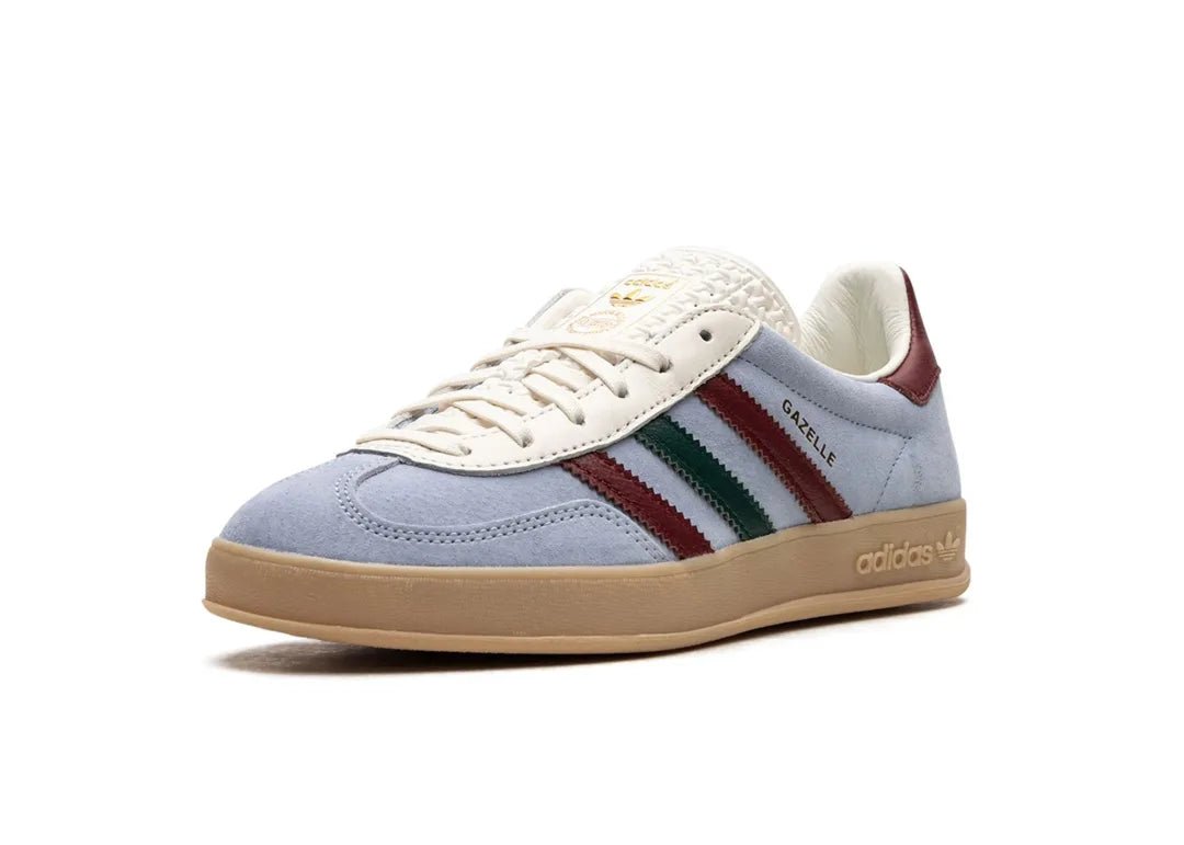 Adidas Gazelle Indoor Blue Dawn Collegiate Burgundy - PLUGSNEAKRS