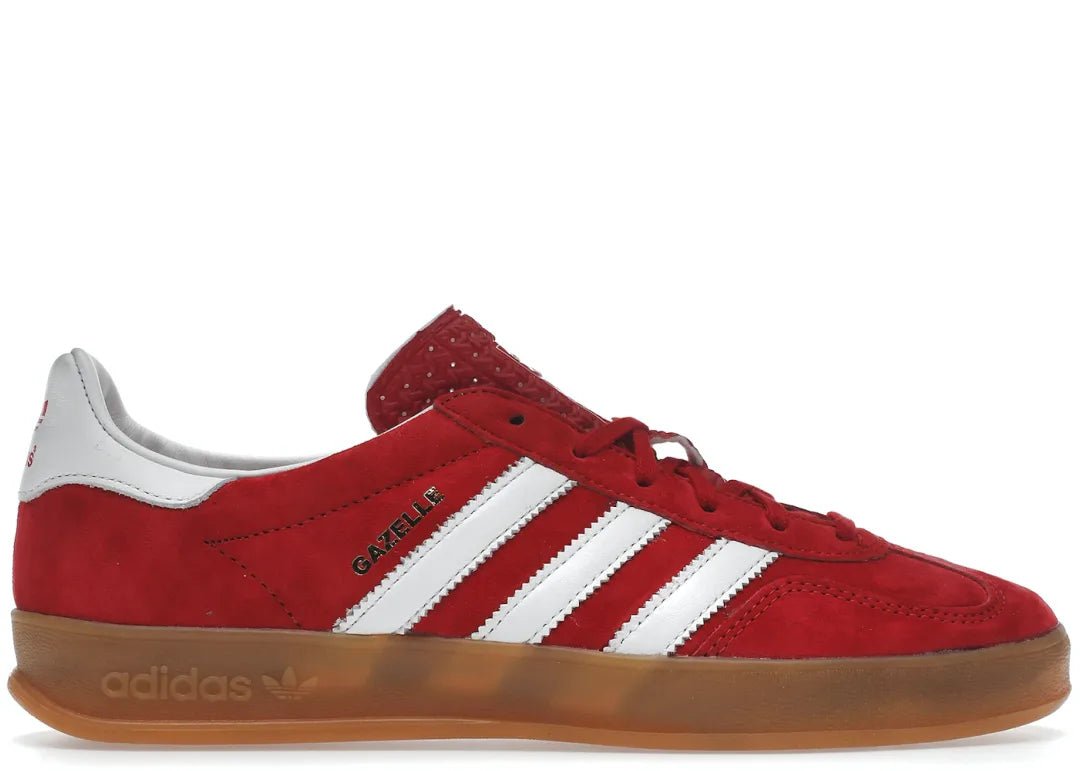 Adidas Gazelle Scarlet Cloud White - PLUGSNEAKRS