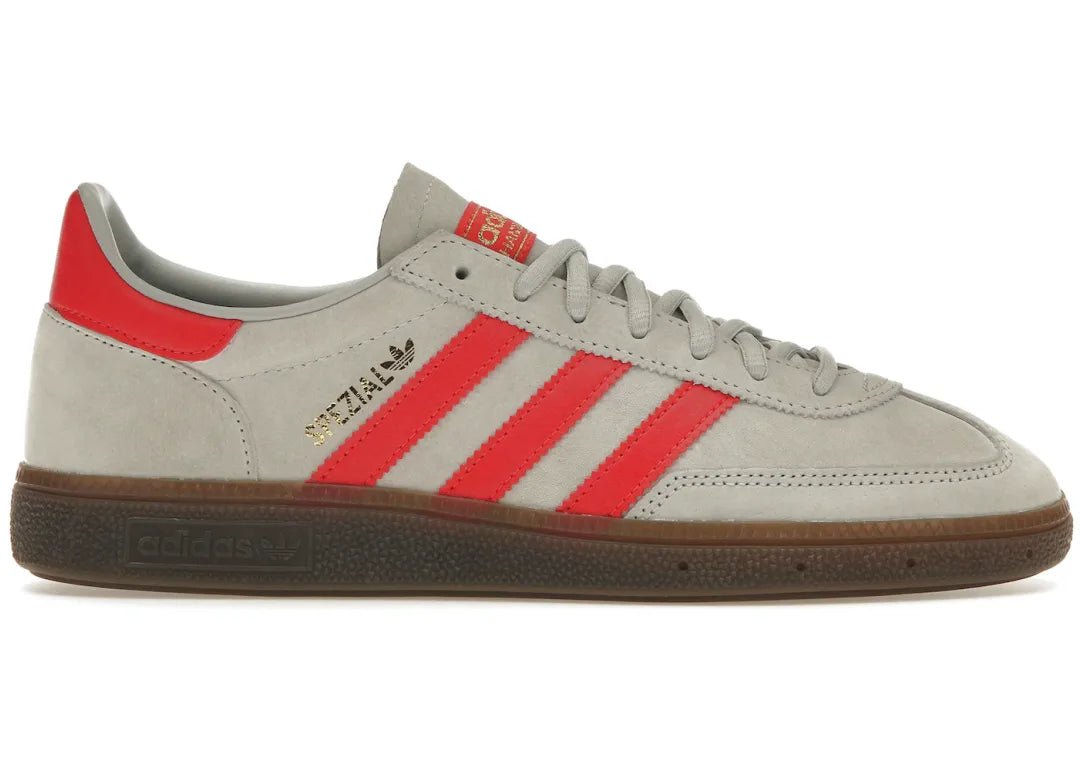 Adidas Handball Spezial Grey Hi-Res Red - PLUGSNEAKRS