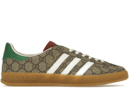 Adidas x Gucci Gazelle Beige GG Monogram - PLUGSNEAKRS