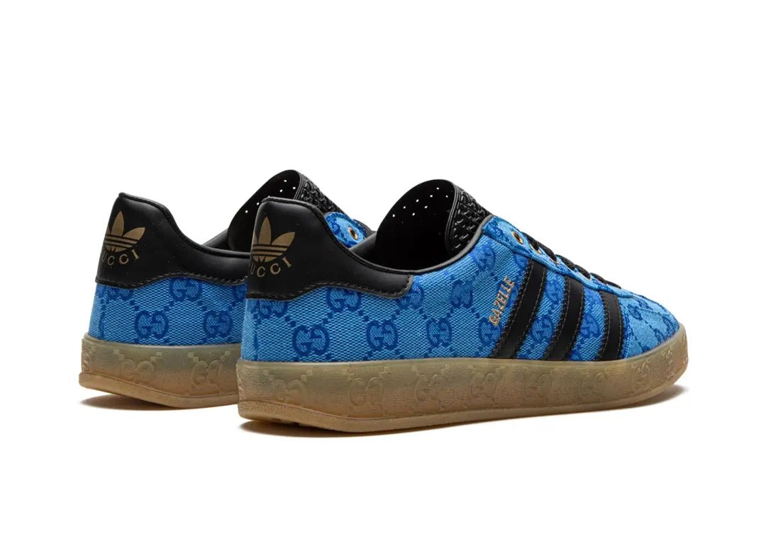 Adidas x Gucci Gazelle Blue GG Monogram - PLUGSNEAKRS