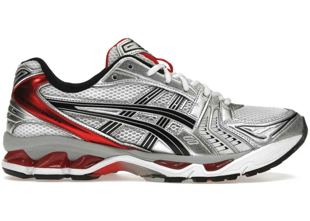 ASICS Gel-Kayano 14 White Classic Red - PLUGSNEAKRS