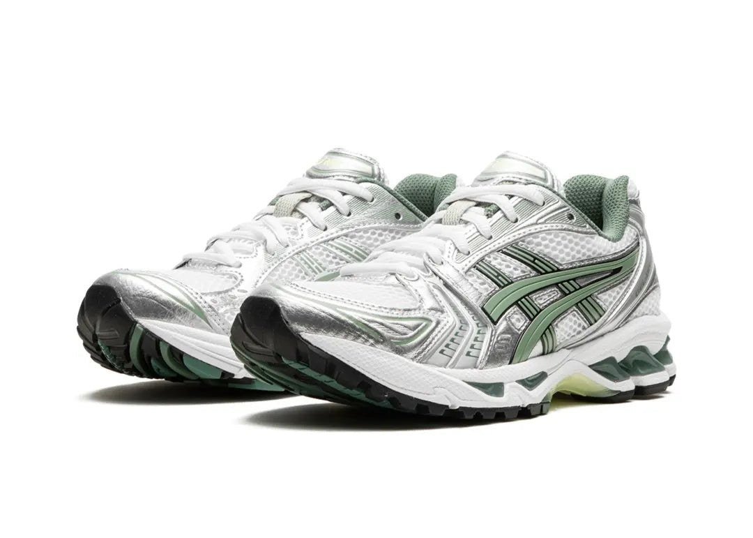 ASICS Gel-Kayano 14 White Pure Silver Slate Grey Sage - PLUGSNEAKRS