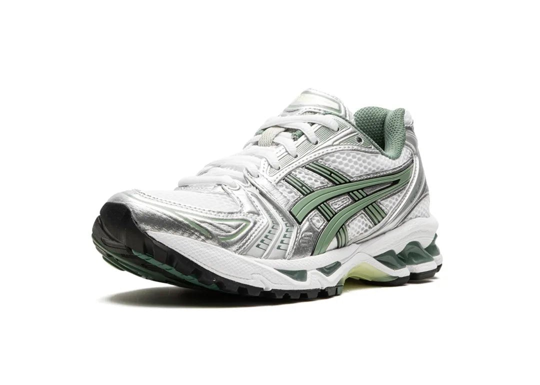 ASICS Gel-Kayano 14 White Pure Silver Slate Grey Sage - PLUGSNEAKRS