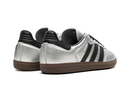 adidas Samba OG Silver Metallic Black Gum (Women's)