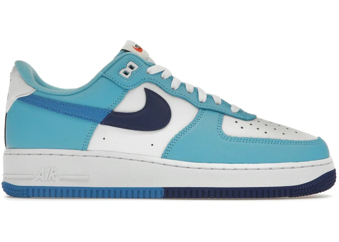 Nike Air Force 1 Low '07 LV8 Split Light Photo Blue Deep Royal - PLUGSNEAKRS