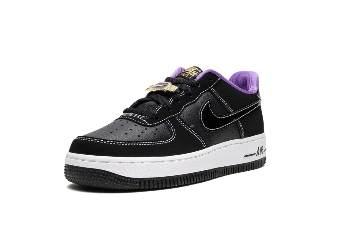 Nike Air Force 1 Low '07 LV8 World Champ Black Purple (GS) - PLUGSNEAKRS