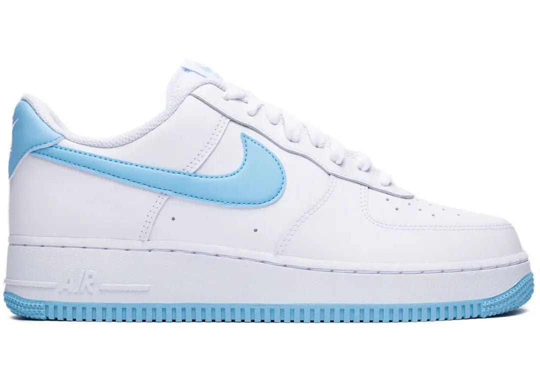 Nike Air Force 1 Low '07 White Aquarius Blue - PLUGSNEAKRS