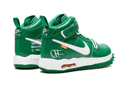 Nike Air Force 1 Mid Off-White Pine Green - PLUGSNEAKRS