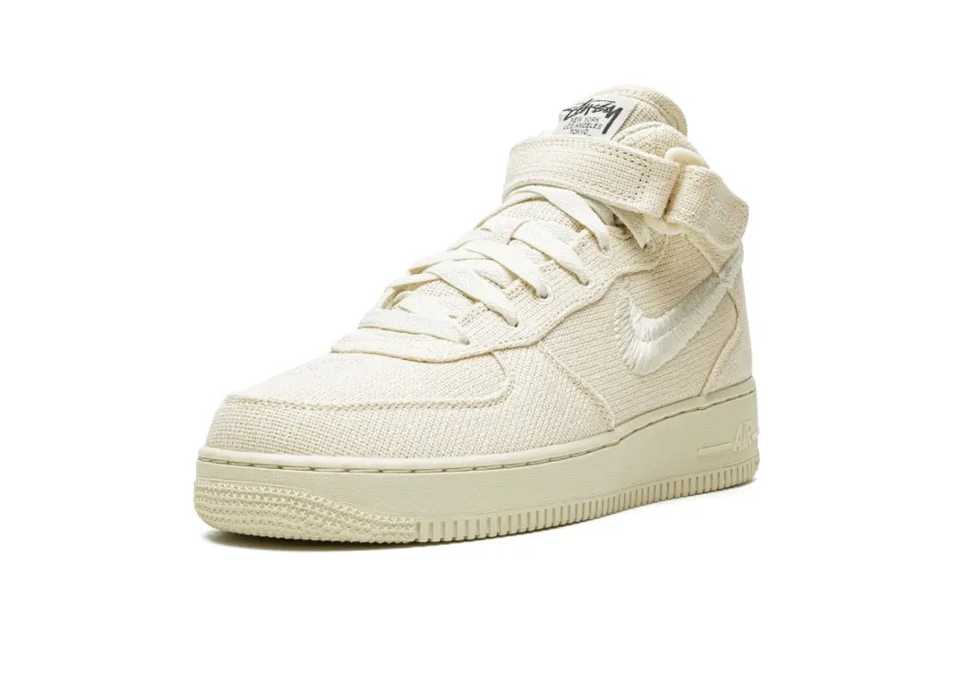 Nike Air Force 1 Mid Stussy Fossil - PLUGSNEAKRS