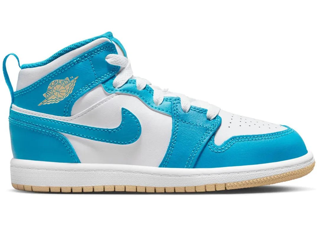 Nike Air Jordan 1 Mid Aquatone (PS) - PLUGSNEAKRS