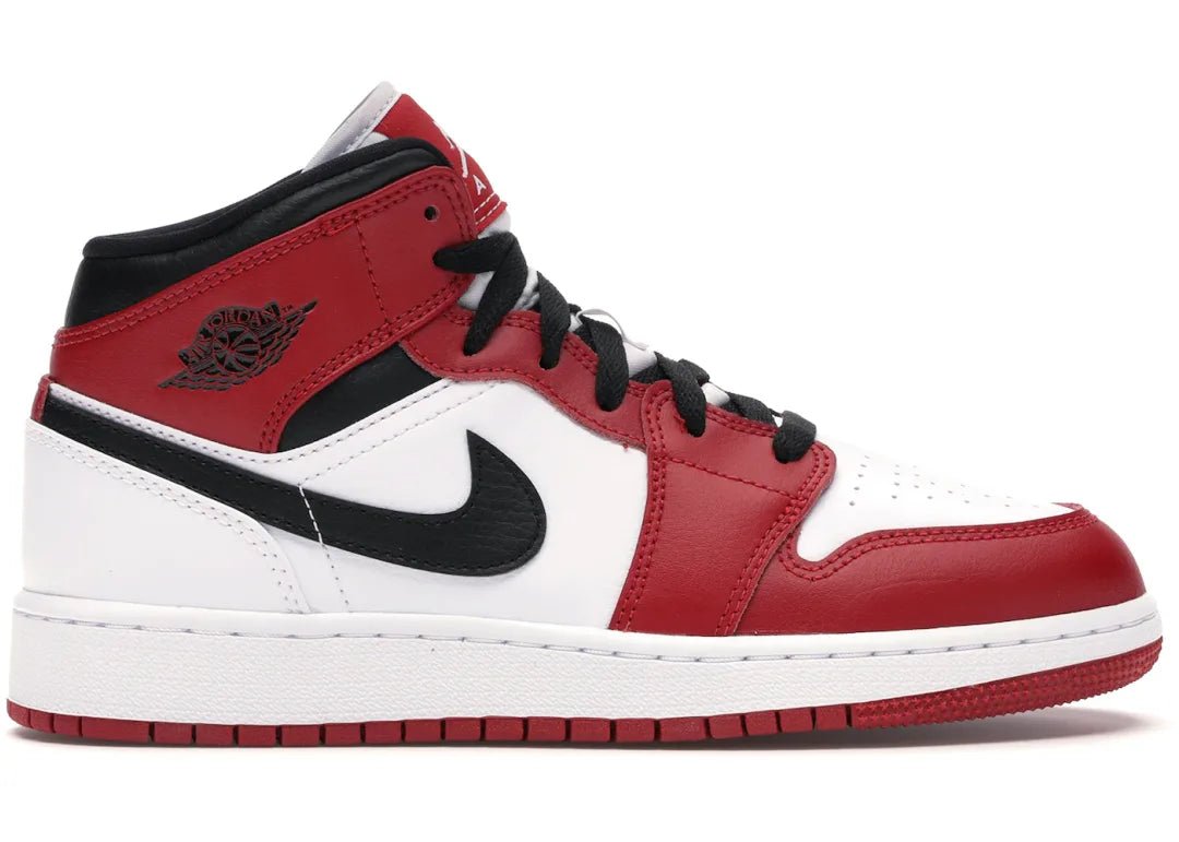 Nike Air Jordan 1 Mid Chicago (GS) - PLUGSNEAKRS