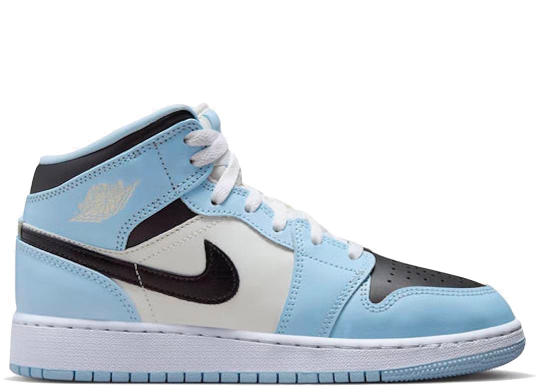 Nike Air Jordan 1 Mid Ice Blue - PLUGSNEAKRS