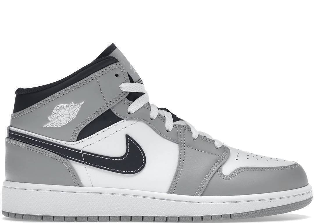 Nike Air Jordan 1 Mid Light Smoke Grey - PLUGSNEAKRS