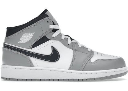 Nike Air Jordan 1 Mid Light Smoke Grey (GS) - PLUGSNEAKRS