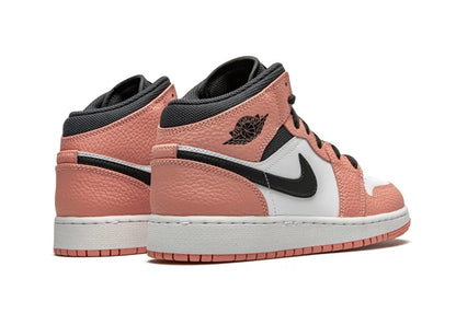 Nike Air Jordan 1 Mid Pink Quartz (GS) - PLUGSNEAKRS