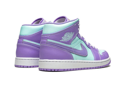 Nike Air Jordan 1 Mid Purple Aqua - PLUGSNEAKRS