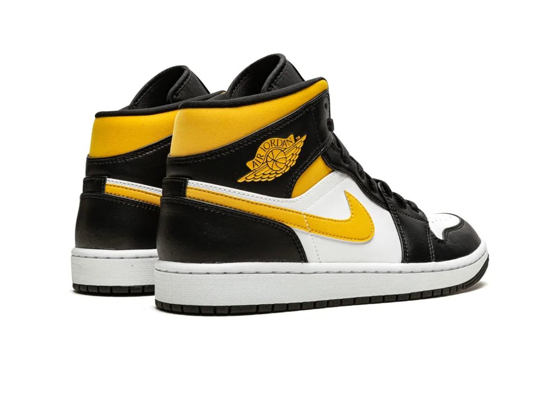 Nike Air Jordan 1 Mid White Pollen Black - PLUGSNEAKRS