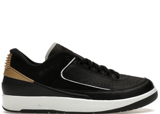 Nike Air Jordan 2 Retro Low Black Metallic Gold