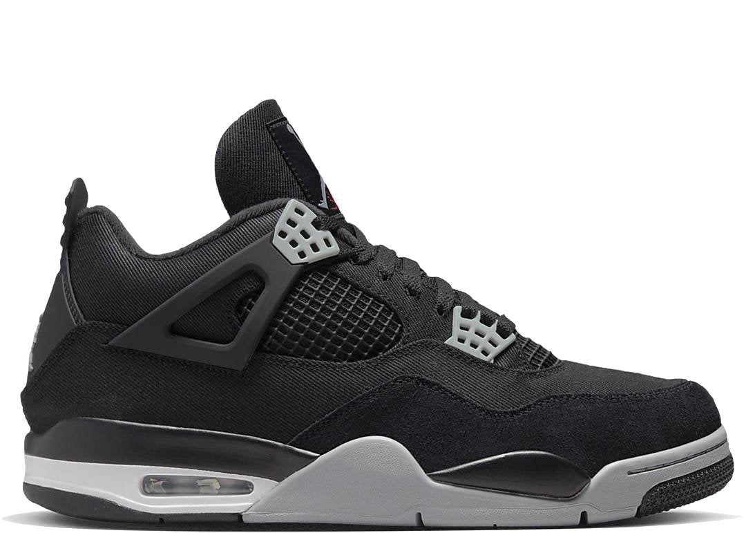 Nike Air Jordan 4 Retro Black Canvas - PLUGSNEAKRS