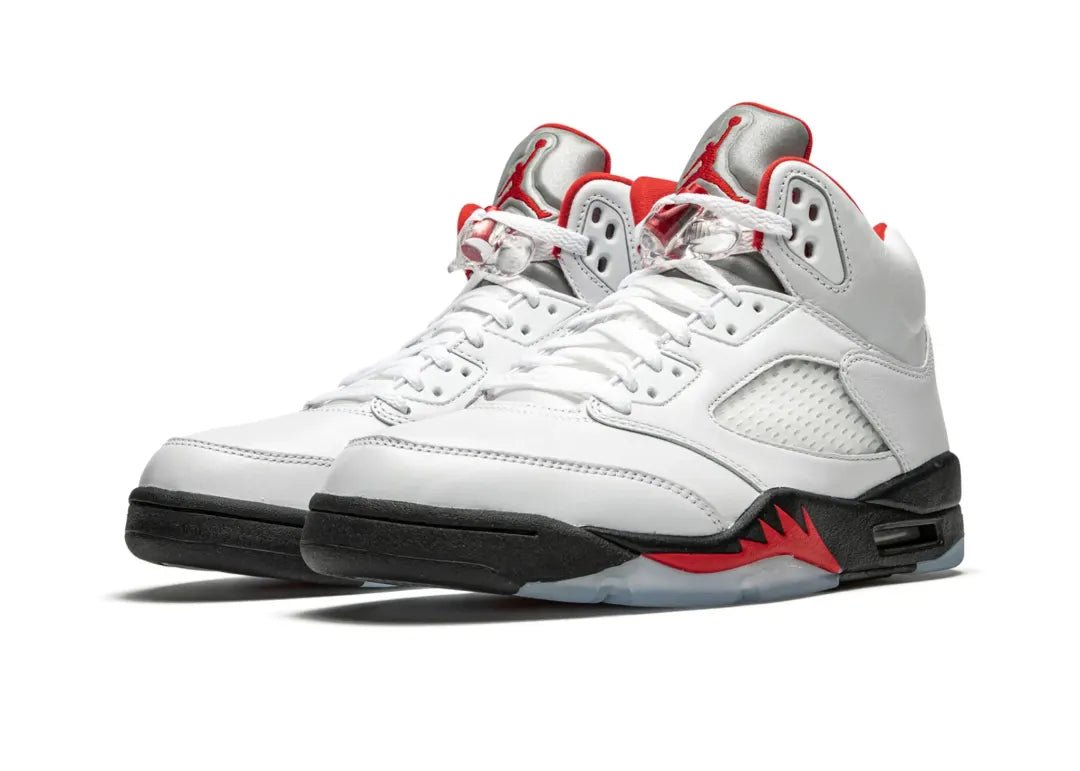 Nike Air Jordan 5 Retro Fire Red Silver Tongue