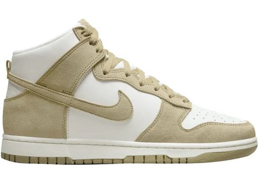 Nike Dunk High Tan Suede White