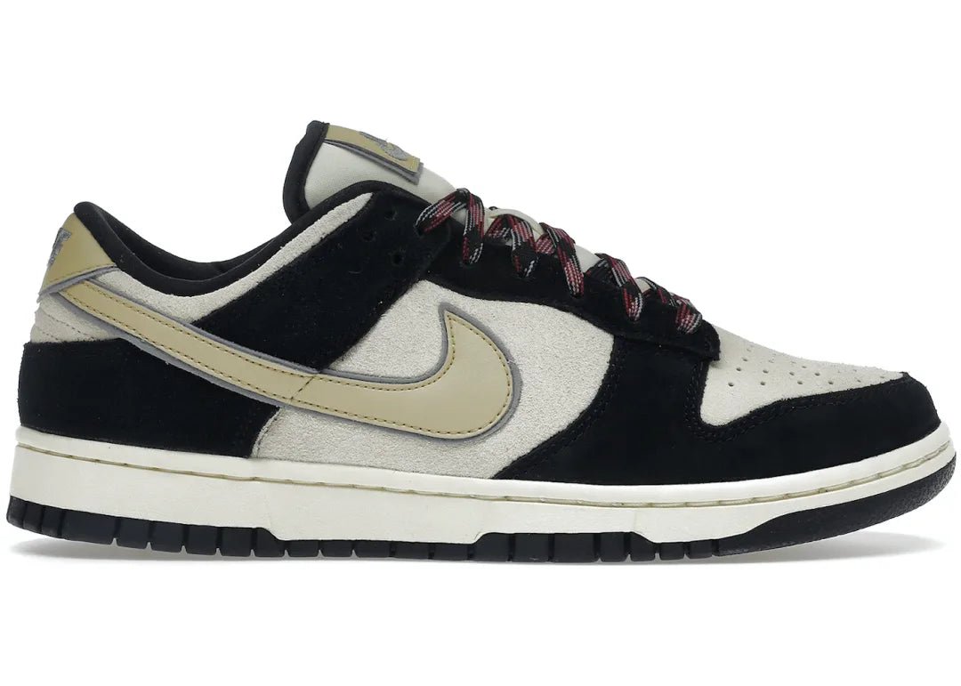 Nike Dunk Low LX Black Suede Team Gold - PLUGSNEAKRS