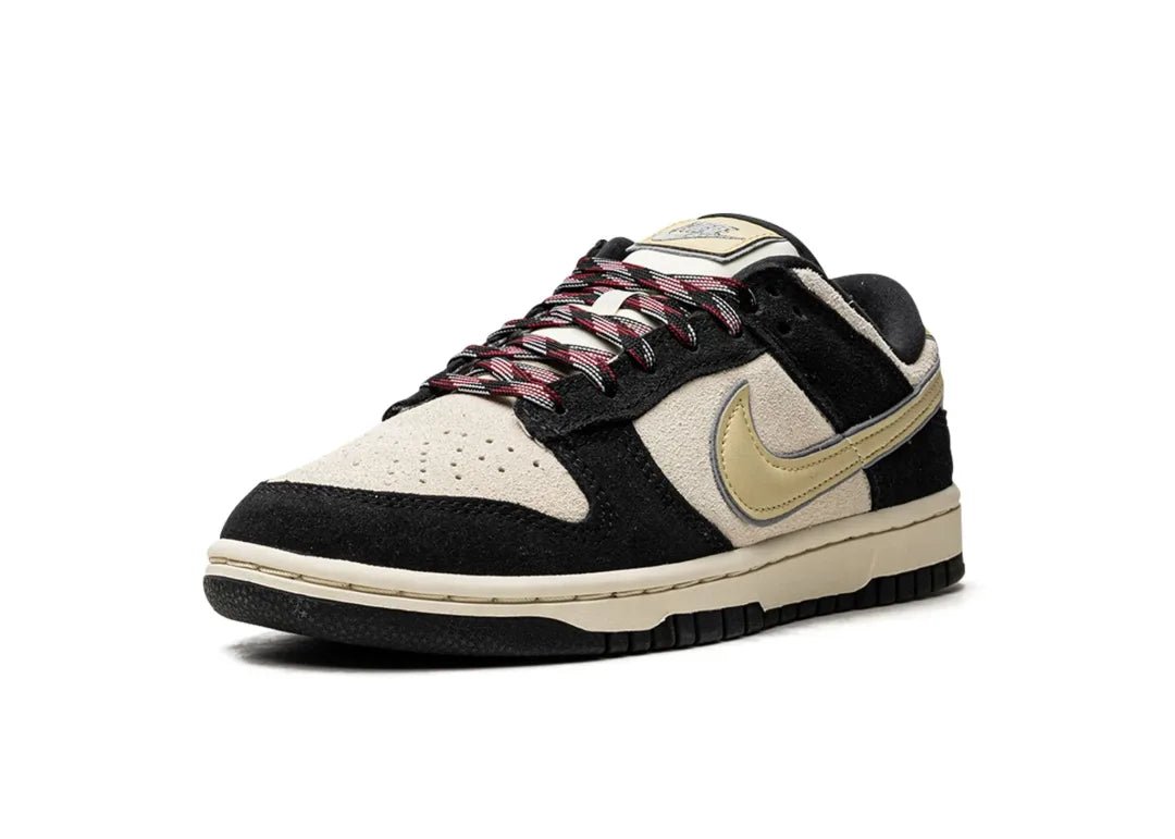 Nike Dunk Low LX Black Suede Team Gold - PLUGSNEAKRS